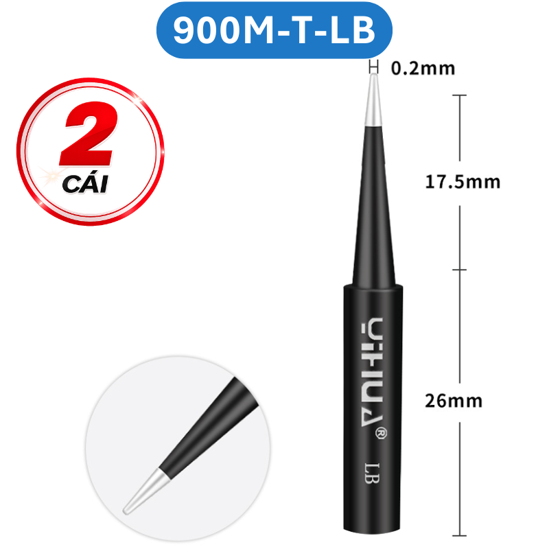 Mũi hàn Yihua 936 màu đen - 900M - T loại tốt