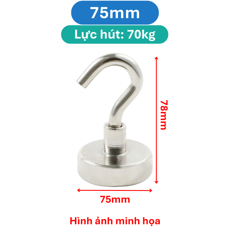 Nam châm móc treo đồ siêu hút