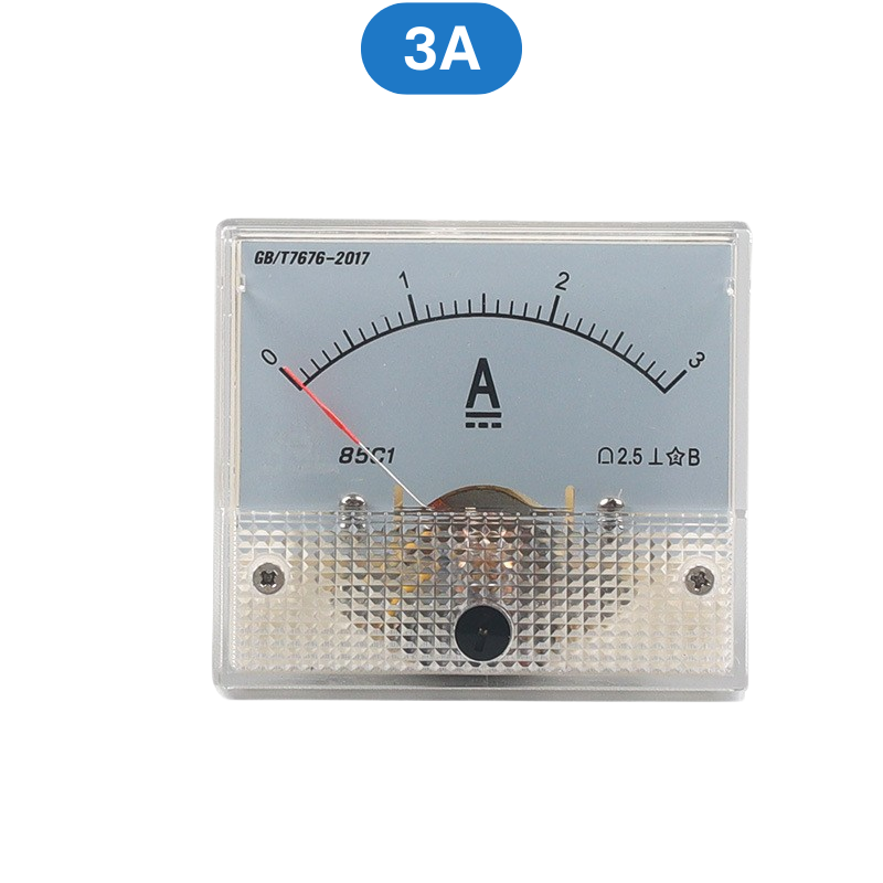 Ampe kế kim hiển thị dòng điện DC 1mA - 20A