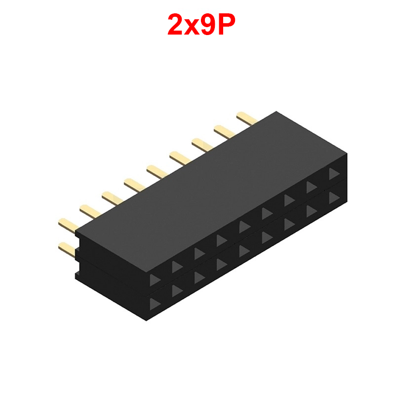 Hàng rào cái đôi 2.0mm cắm chân đứng cao 4.3mm