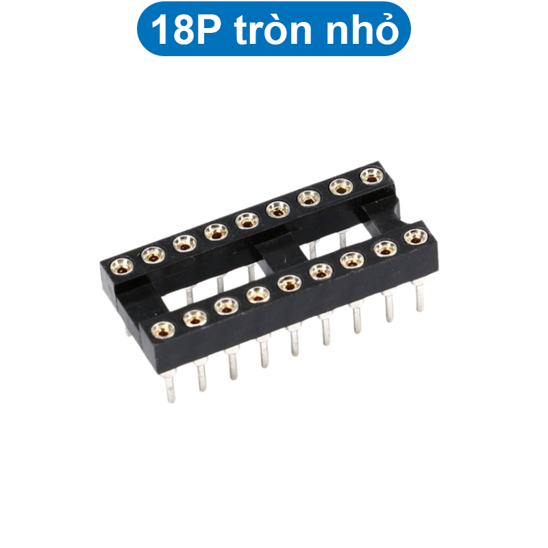 Đế IC chân vuông/tròn hai hàng 2.54mm 1A
