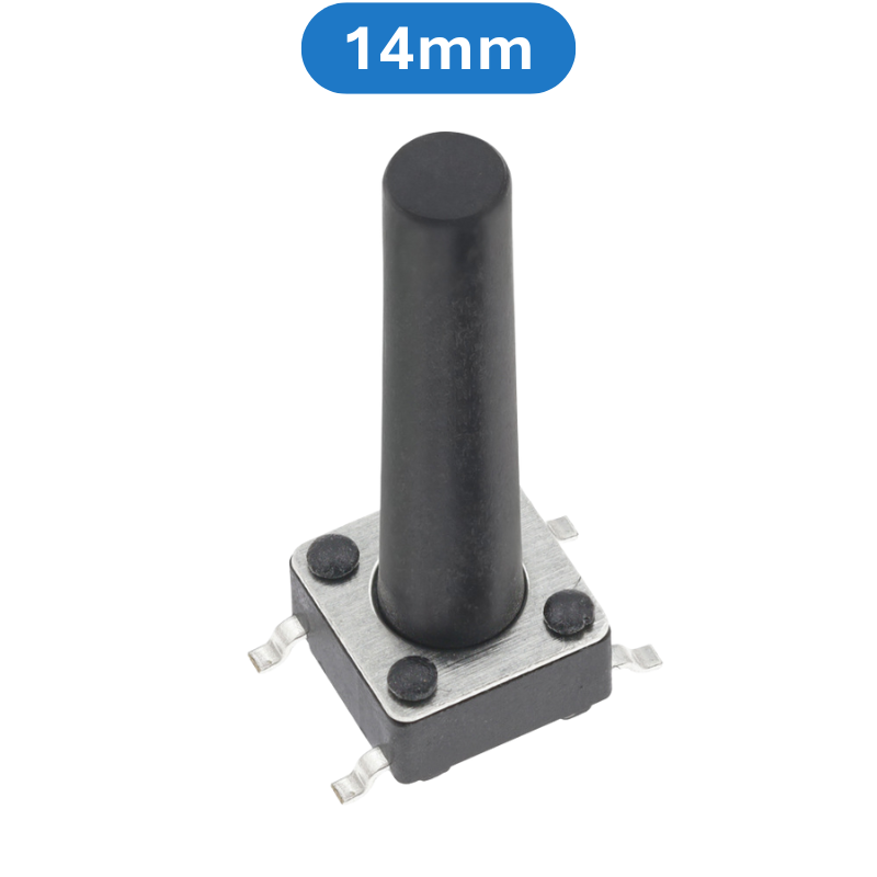 (20 Cái) Nút nhấn 6x6mm 4 chân dán SMD cao 4.3 - 15mm