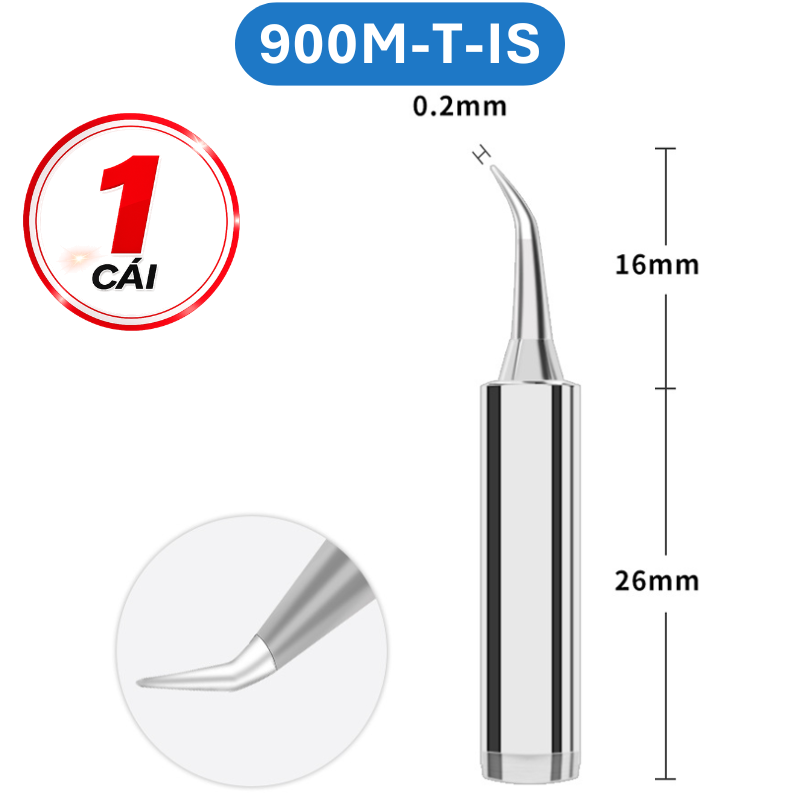 Mũi hàn Yihua màu bạc 900M - T loại tốt