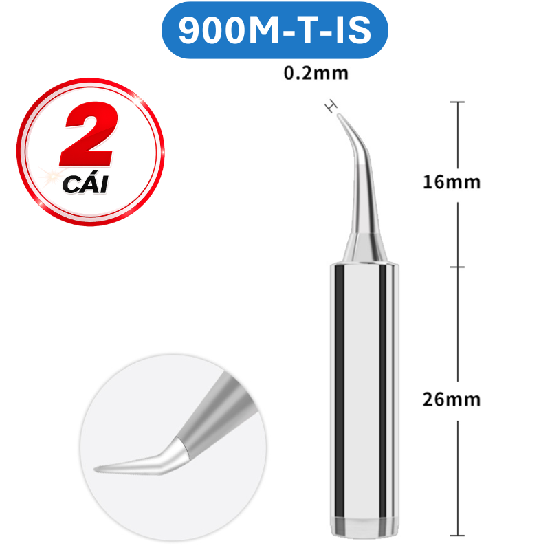 Mũi hàn Yihua màu bạc 900M - T loại tốt
