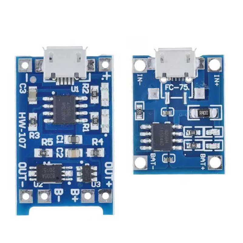 (2 cái) Mạch Sạc Pin TP4056 cổng USB micro B / Type C (Có / Không IC bảo Vệ )