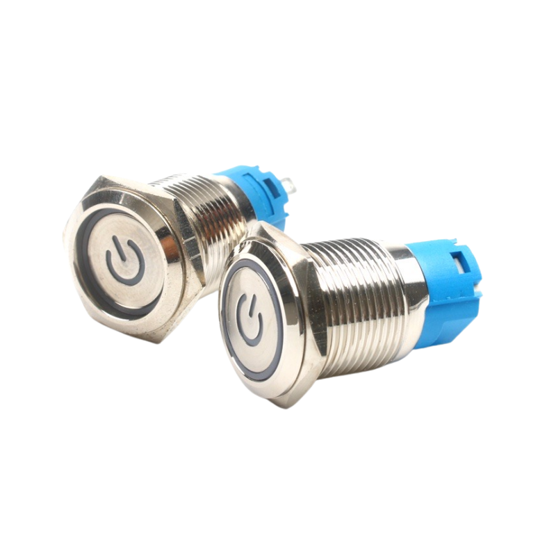 Nút nhấn chống nước đầu bằng ( Nhấn Giữ - Khóa ) lỗ khoét 12mm/16mm/19mm/22mm