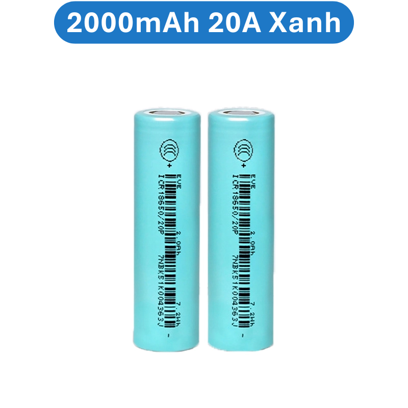 (1 Viên) Pin EVE 18650 dung lượng 2000/2500mAh xả 15A/20A/25A