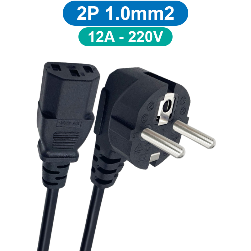 Dây nguồn AC 1.5m đồng nguyên chất  thông dụng cho máy tính, laptop, nồi cơm…