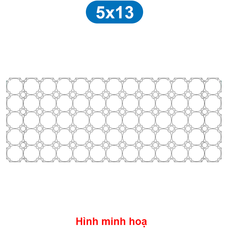 Khung cố định pin 18650 nhiều hàng (6 - 13 hàng) ghép khối lớn xe điện
