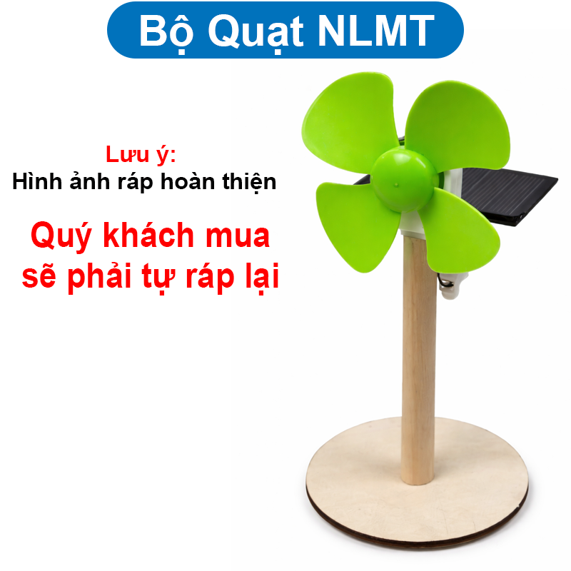 Bộ STEM cho học sinh, đèn Năng lượng mặt trời, quạt gió, bơm nước mini