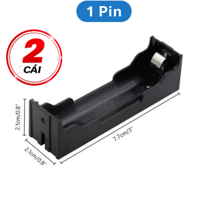 Đế pin, khay pin 18650 chân hàn PCB