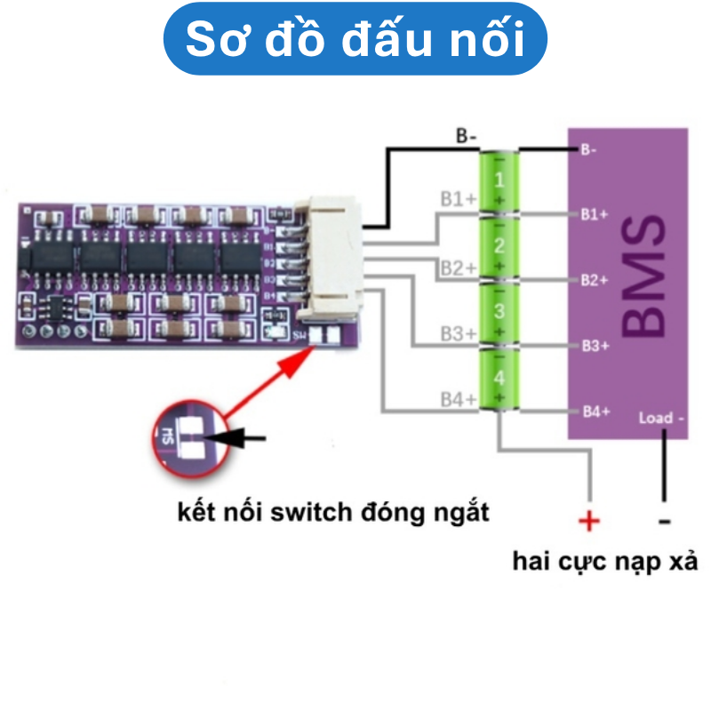Mạch cân bằng pin chủ động 3S - 8S pin lithium 18650 dòng cân bằng 1.5A