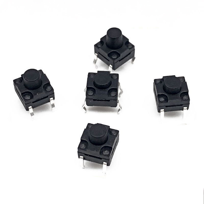 (10 cái) Nút nhấn 6x6mm chống thấm 4 chân cắm DIP cao 4.3 - 15mm