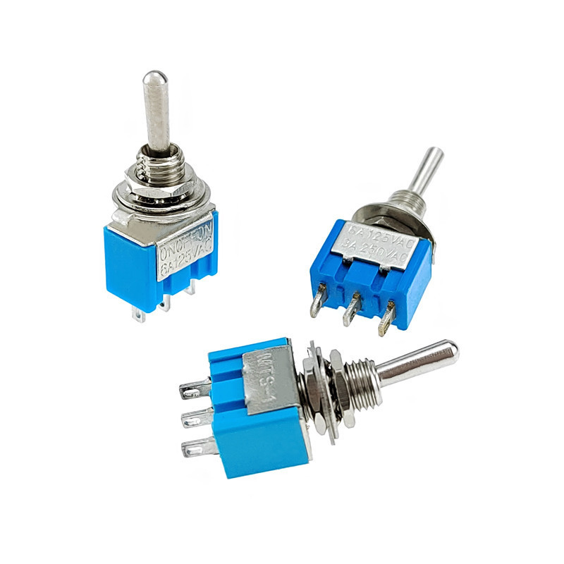 (2 Cái) Công tắc Toggle, công tắc gạt MTS loại nhỏ lỗ khoét 6mm