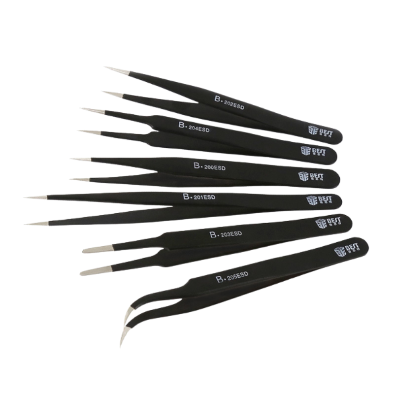 Nhíp gắp linh kiện BEST loại tốt, Nhíp chống tĩnh điện ESD bằng thép không gỉ