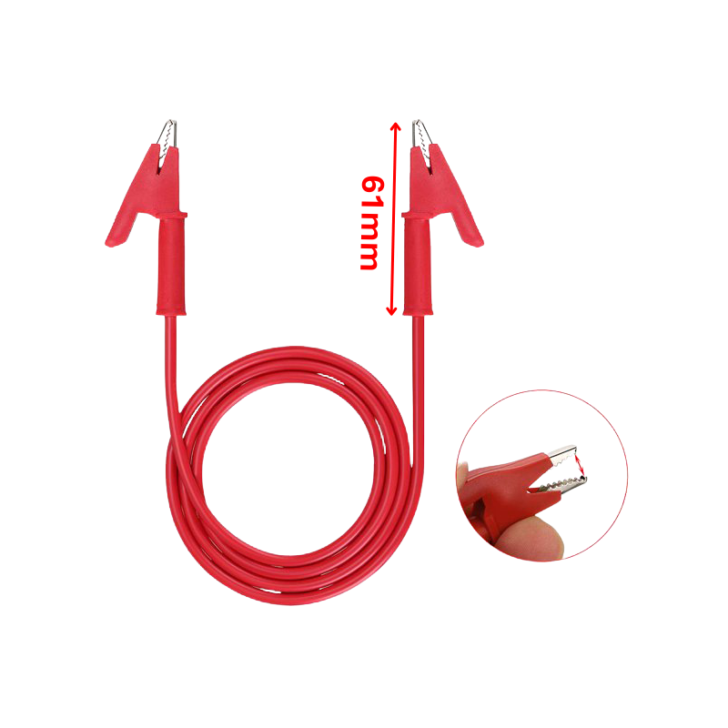 Dây kẹp silicon 2 đầu cá sấu 1m