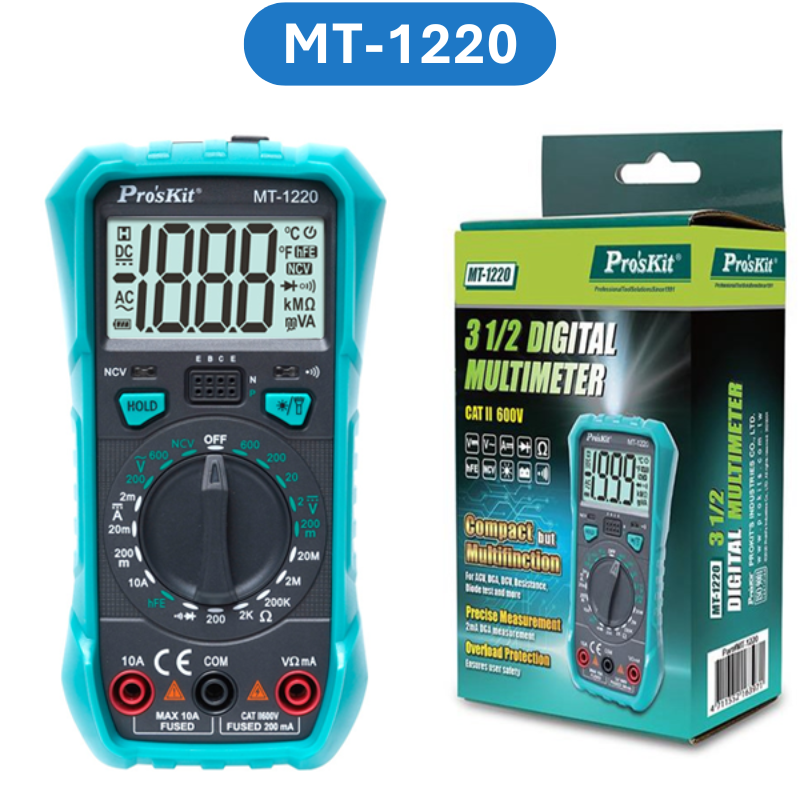 Đồng hồ số vạn năng Pro'skit MT - 1220/1225/1236