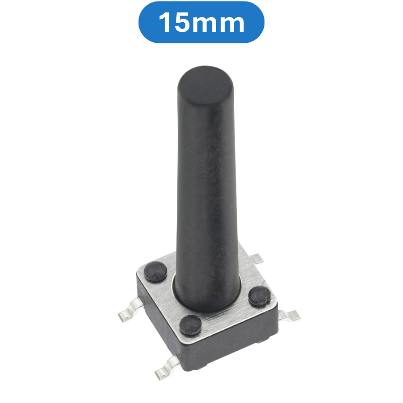 (20 Cái) Nút nhấn 6x6mm 4 chân dán SMD cao 4.3 - 15mm