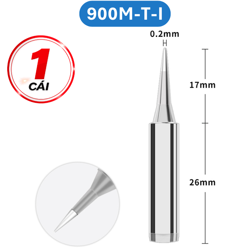 Mũi hàn Yihua màu bạc 900M - T loại tốt