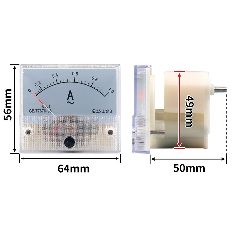 Ampe kế kim hiển thị dòng điện AC 1A - 50A