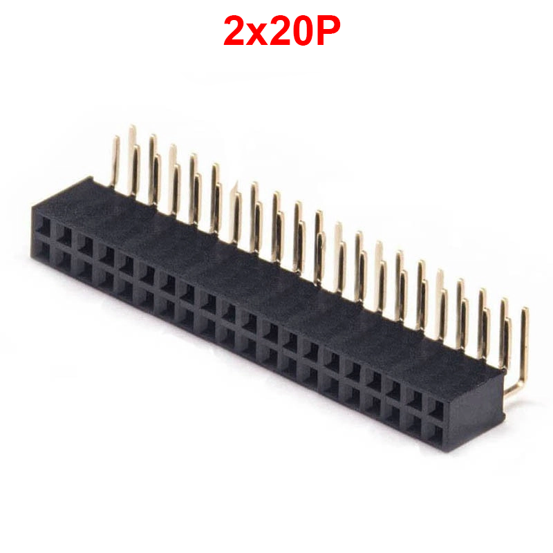Hàng rào cái đôi 2.54mm cắm chân cong cao 8.5mm