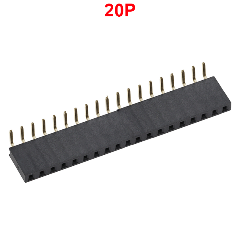 Hàng rào cái đơn 2.54mm cắm chân cong cao 8.5mm