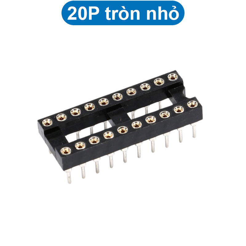 Đế IC chân vuông/tròn hai hàng 2.54mm 1A
