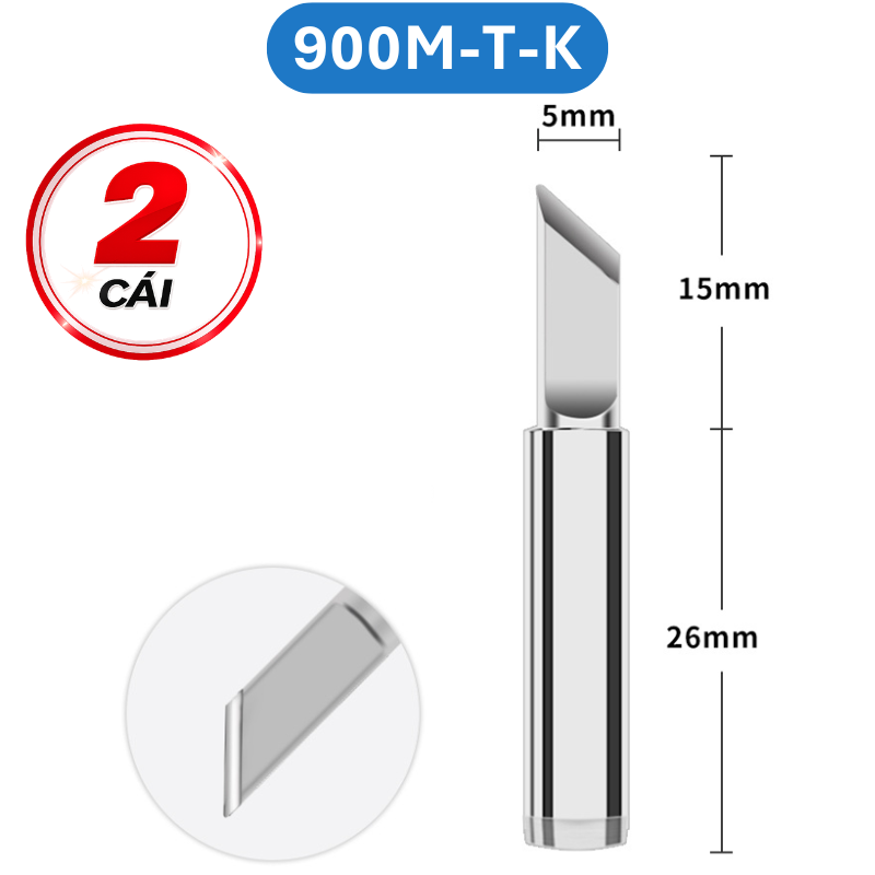 Mũi hàn Yihua màu bạc 900M - T loại tốt