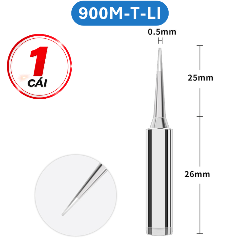 Mũi hàn Yihua màu bạc 900M - T loại tốt