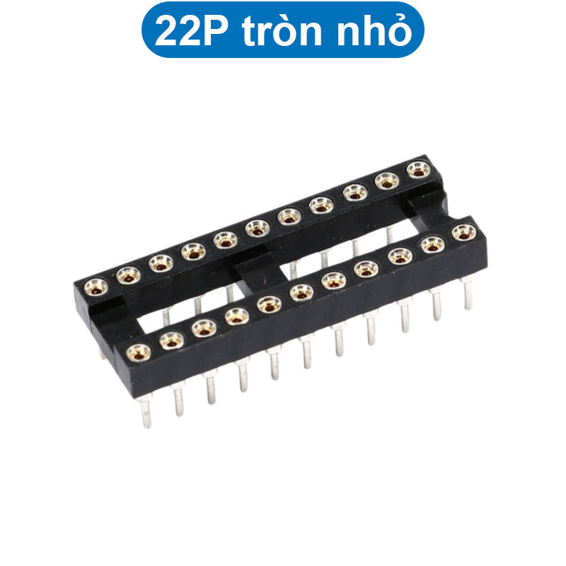 Đế IC chân vuông/tròn hai hàng 2.54mm 1A