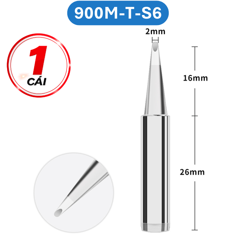 Mũi hàn Yihua màu bạc 900M - T loại tốt