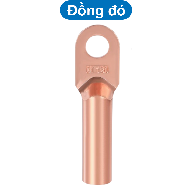 Đầu cos đồng đỏ DT, đầu cốt bấm nối dây điện đấu máy hàn, tủ điện, cọc tiếp địa