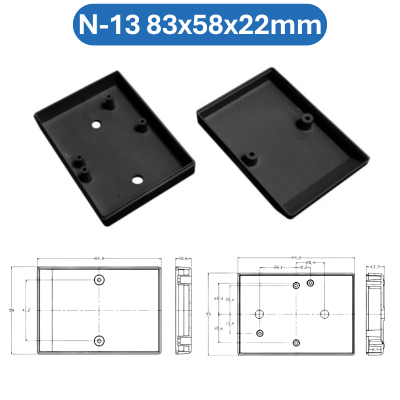 Hộp nhựa ABS, hộp đựng linh kiện, hộp nhựa kỹ thuật