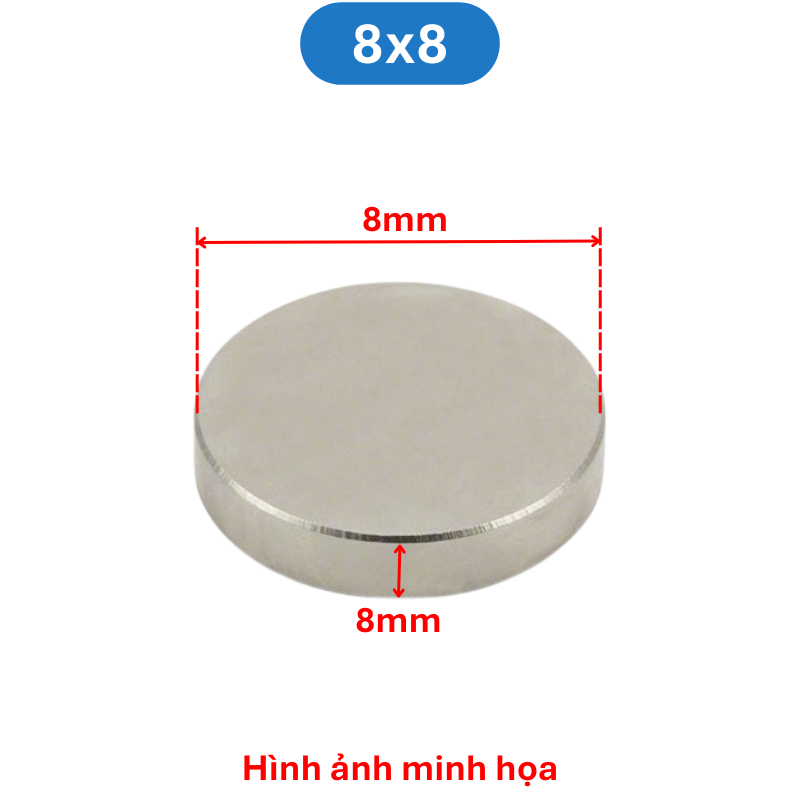 Nam châm đất hiếm tròn không lỗ