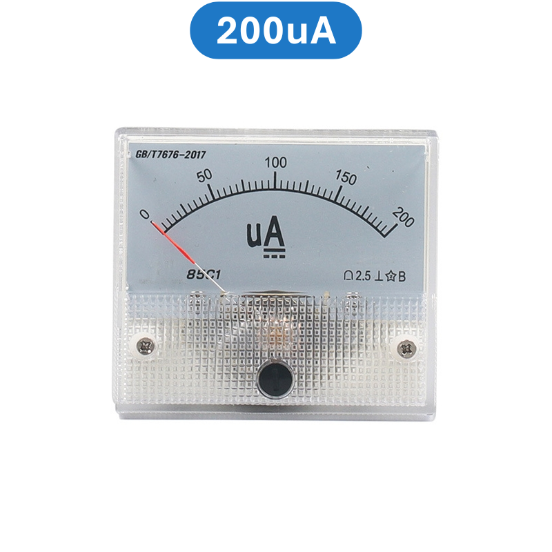 Ampe kế kim hiển thị dòng điện DC 1mA - 20A