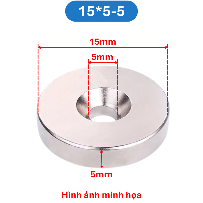 Nam châm đất hiếm tròn lỗ