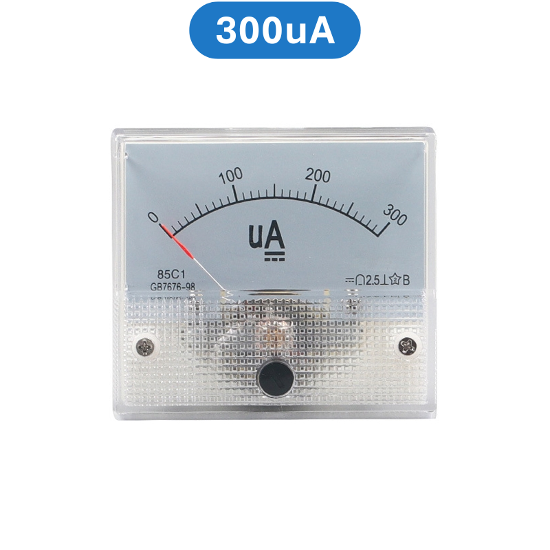 Ampe kế kim hiển thị dòng điện DC 1mA - 20A