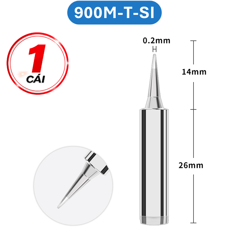 Mũi hàn Yihua màu bạc 900M - T loại tốt