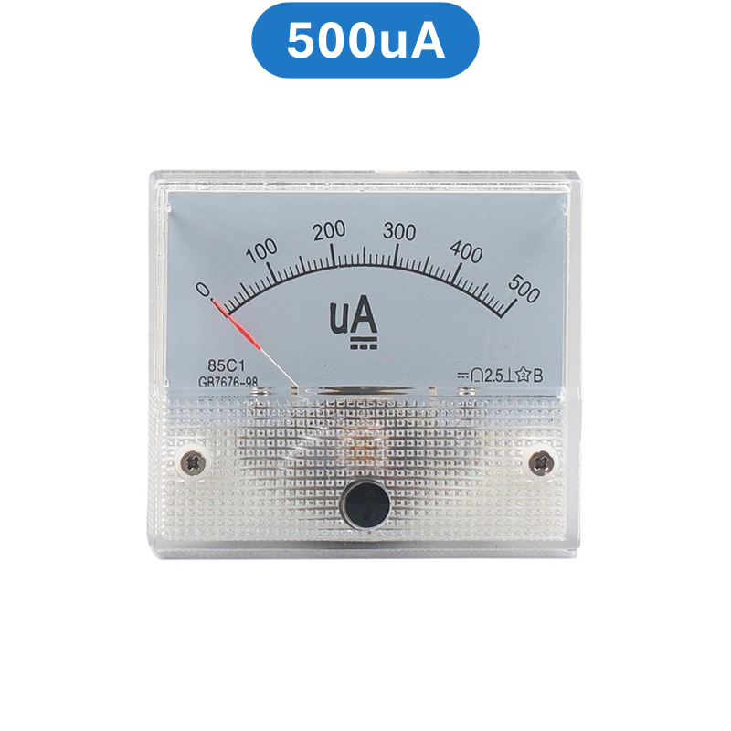 Ampe kế kim hiển thị dòng điện DC 1mA - 20A