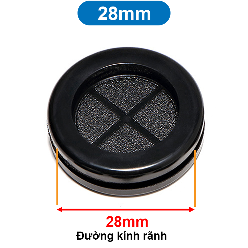 Đệm cao su, Ron cao su đen luồn dây tủ điện 12 - 50mm