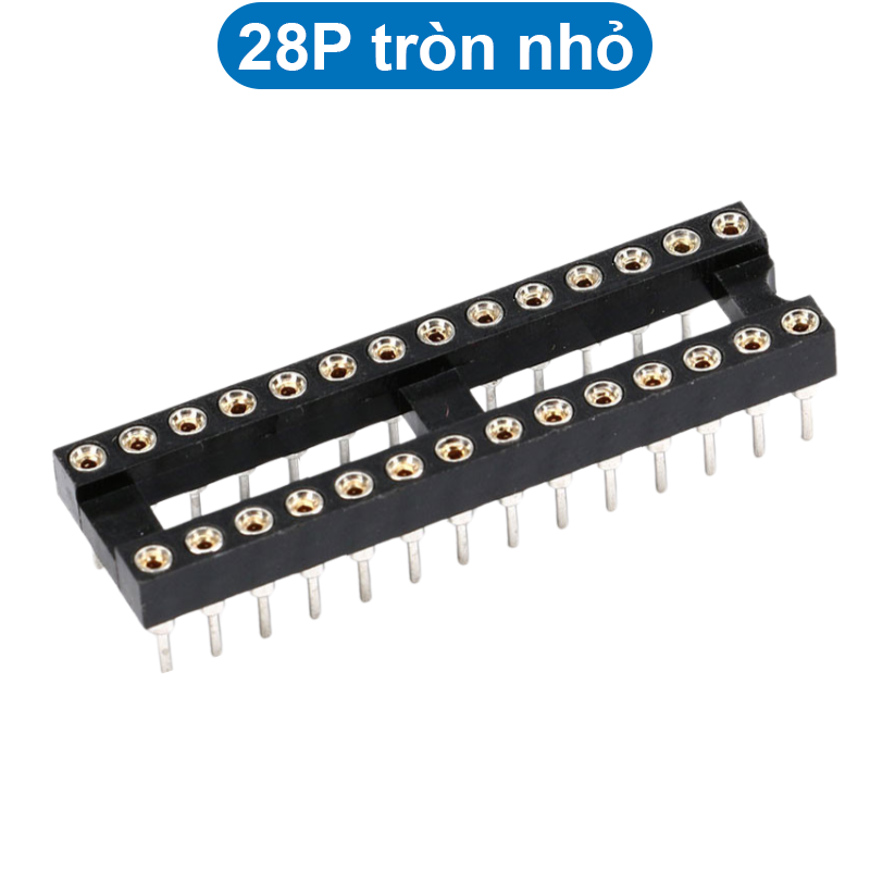 Đế IC chân vuông/tròn hai hàng 2.54mm 1A