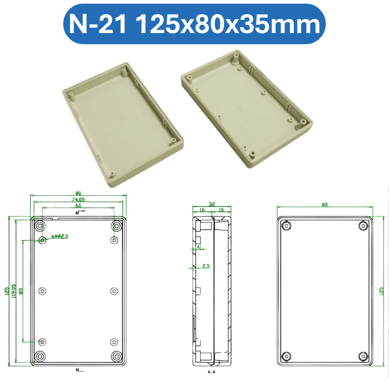Hộp nhựa ABS, hộp đựng linh kiện, hộp nhựa kỹ thuật