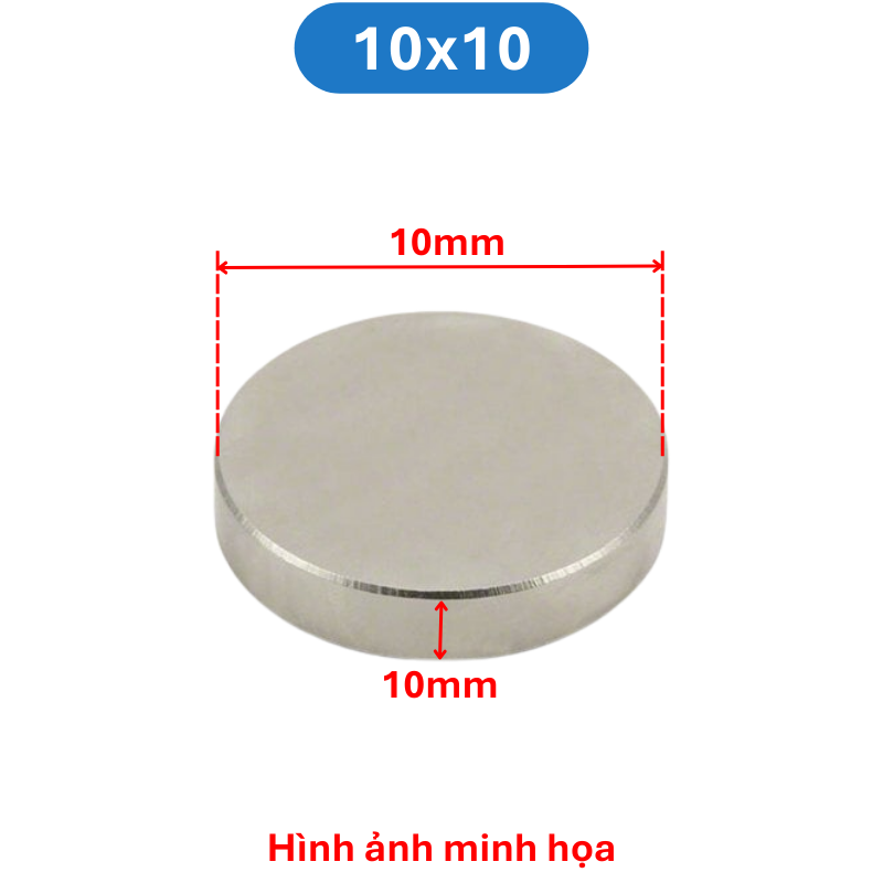 Nam châm đất hiếm tròn không lỗ