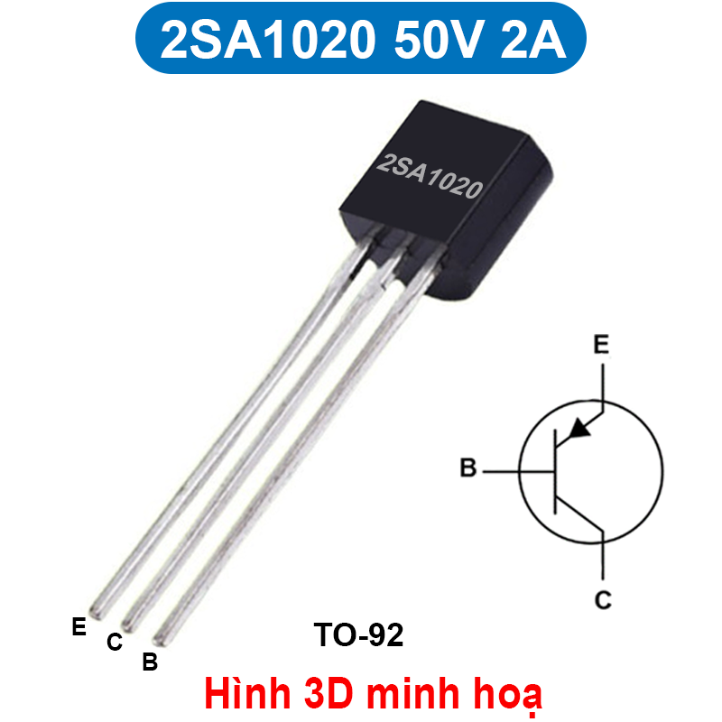 (5 con) Transistor BJT PNP A1015/B562/A1012/... chân cắm TO-92