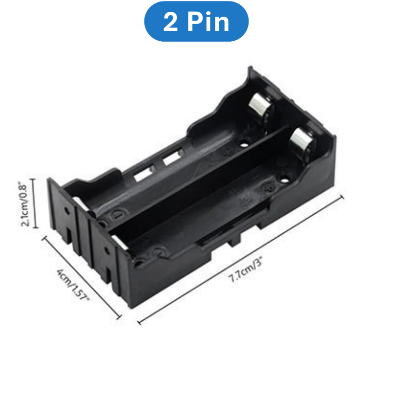 Đế pin, khay pin 18650 chân hàn PCB