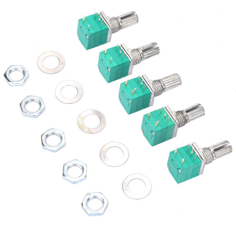 Biến trở, chiết áp xanh RK097N, RV097NS, RK097G, RK097GS 1K - 500K Ohm