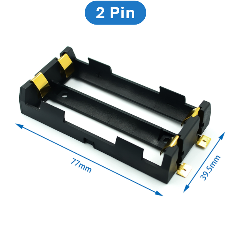Đế pin 18650 chân đồng mạ vàng hàn PCB