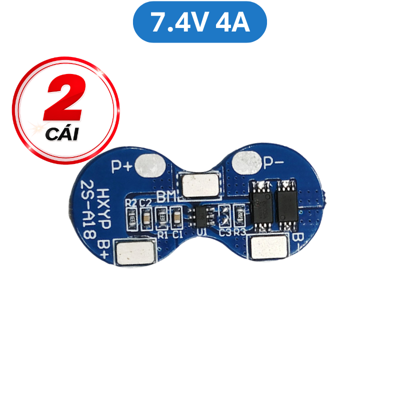 Mạch bảo vệ cân bằng pin Lithium 2S 7.4V ( pin 3.7V) không kẽm hàn