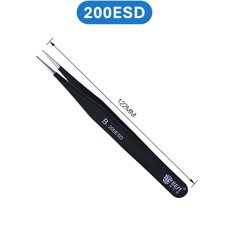 Nhíp gắp linh kiện BEST loại tốt, Nhíp chống tĩnh điện ESD bằng thép không gỉ