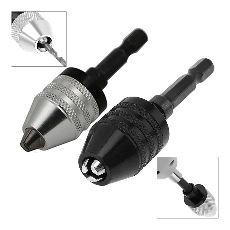 Đầu kẹp mũi khoan mini, Đầu chuyển đổi máy khoan chuôi lục giác